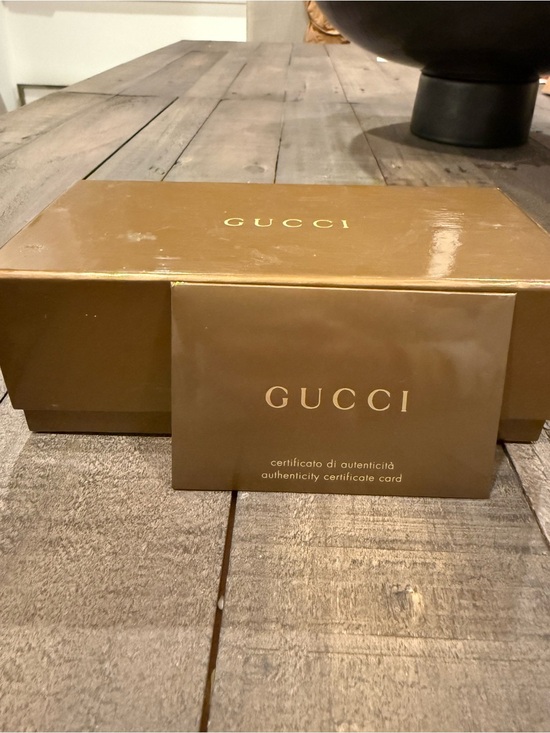 Gucci Black Rectangular Sunglasses